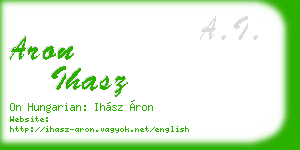 aron ihasz business card